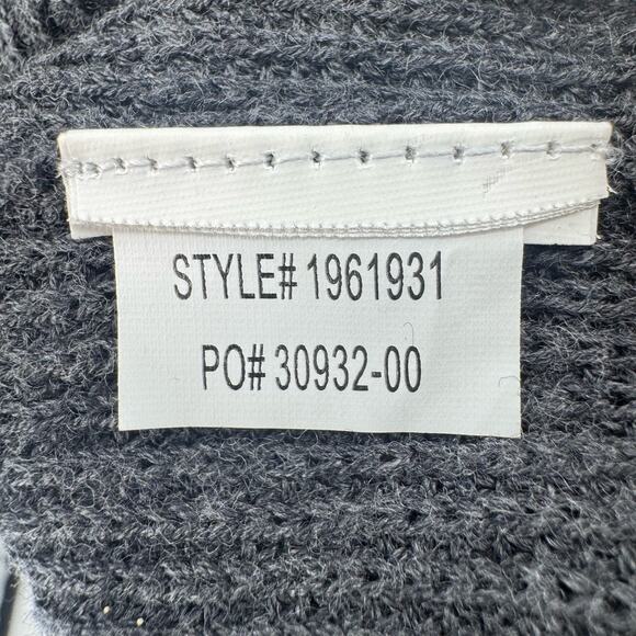 Prana Gray Charcoal Milani Sweater Dress Womens XS Drawstring Cowl Neck Bodycon - Picture 11 of 12